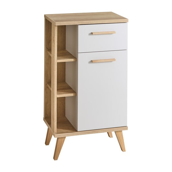 Kreemi tammespoonist madal vannitoakapp 50,5x89,5 cm Quickset 966 - Pelipal