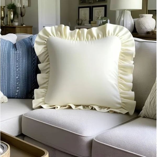Puuvillaseguga padjakate 40x40 cm Ruffled - Mila Home-image-1
