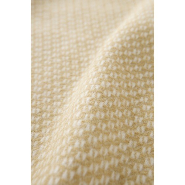 Kollane pleed puuvilla seguga 140x180 cm Wabi – Euromant-image-2