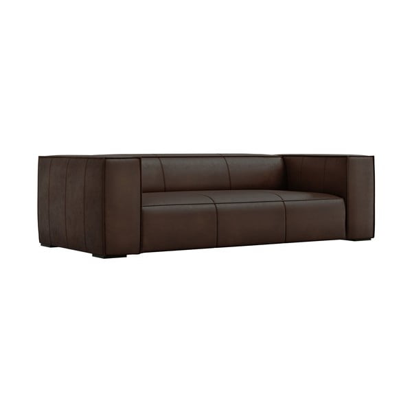 Tumepruun nahast diivan 227 cm Madame - Windsor & Co Sofas-image-2
