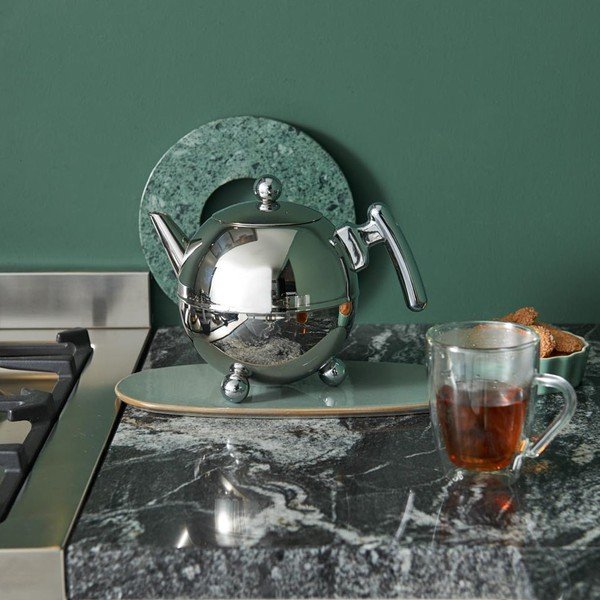 Hõbedane roostevabast terasest teekann 1,5 l Bella Ronde - Bredemeijer-image-1