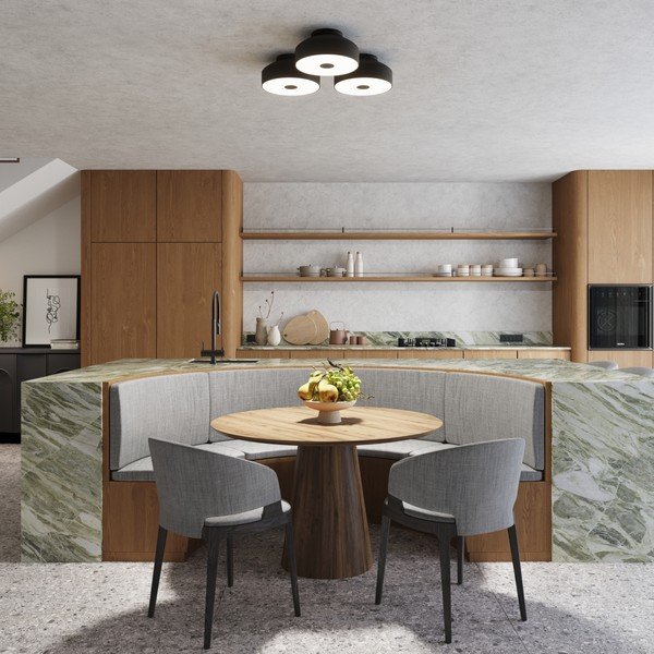 Must laevalgusti ø 30 cm Blacko - Sollux-image-3