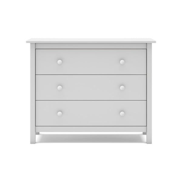 Valge madal lastekapp männipuidust 100x80 cm Max - Marckeric-image-2