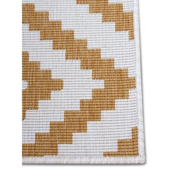 Ookerkollane-valge õuevaip 120x170 cm Malta - NORTHRUGS-image-4