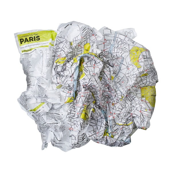 Zmačkaná cestovní mapa Palomar Paříž-image-1