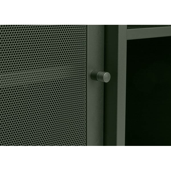 Tumeroheline metallist lükandustega madal kummut 160x75 cm Veep - Unique Furniture-image-2