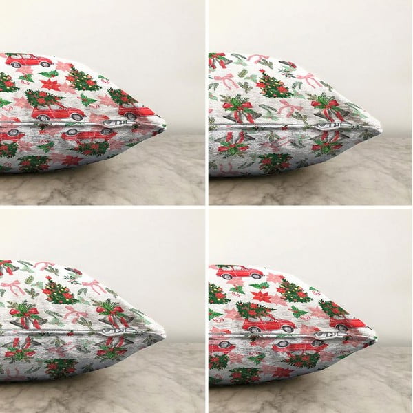 Padjapüürid 4 tk komplektis jõulumotiividega 43x43 cm - Mila Home-image-2