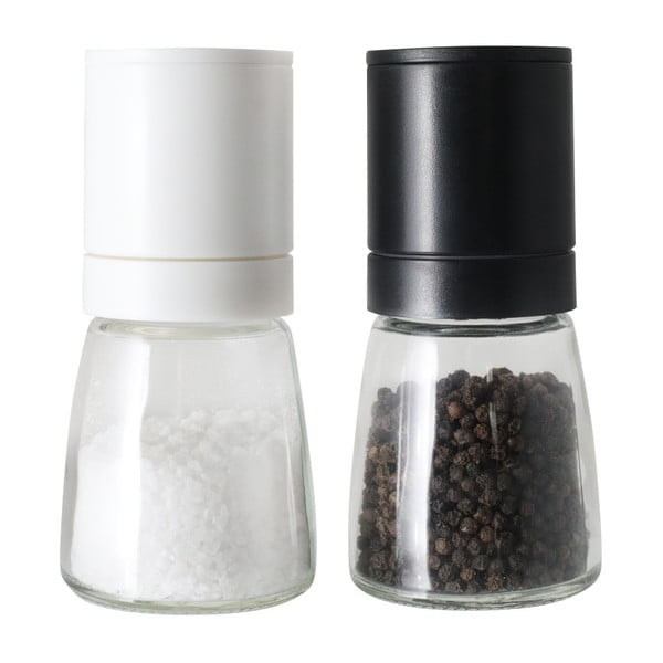 Pipar- ja soolamäärikute komplekt Black&White - Vialli Design-image-1