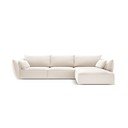 Beež sametist nurgadiivan (parem nurk) Vanda - Mazzini Sofas