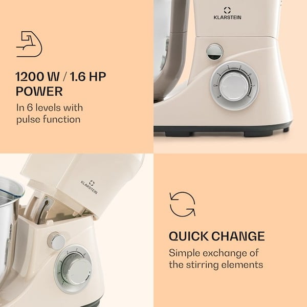 Beeži värvi köögikombain Bella Pico 2G Bella Pico 2G - Klarstein-image-4