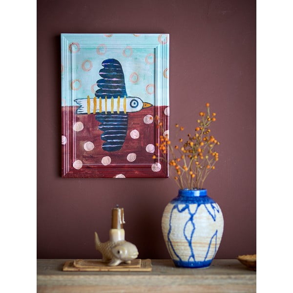 Maal 22,5x30 cm Brett birdy - Bloomingville-image-1