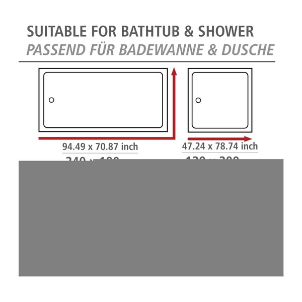 Dušikardin 200x180 cm Aquaris - Wenko-image-3