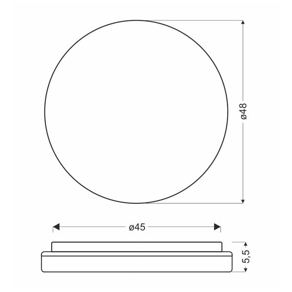 LED laevalgusti ø 48 cm Gandava - Candellux Lighting-image-2