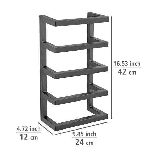 Seinale paigaldatav terasest rätikuhoidja Fondiro - Wenko-image-4