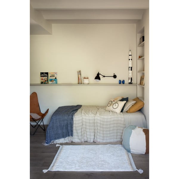 Kreem pestav käsitsi kootud puuvillane vaip 120x160 cm Bloom Natural - Lorena Canals-image-4