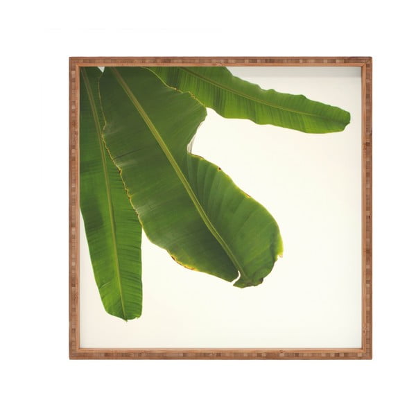 Puidust dekoratiivne serveerimistaldrik Leaf, 40 x 40 cm - Unknown