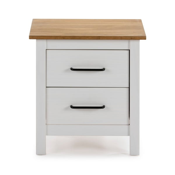 Valge puidust öökapp Miranda - Marckeric-image-3