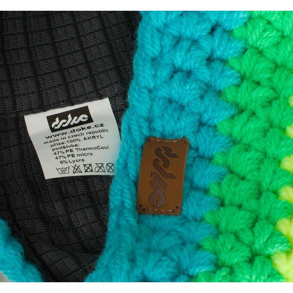 Käsitsi heegeldatud peapael triibud Sinine - DOKE-image-1