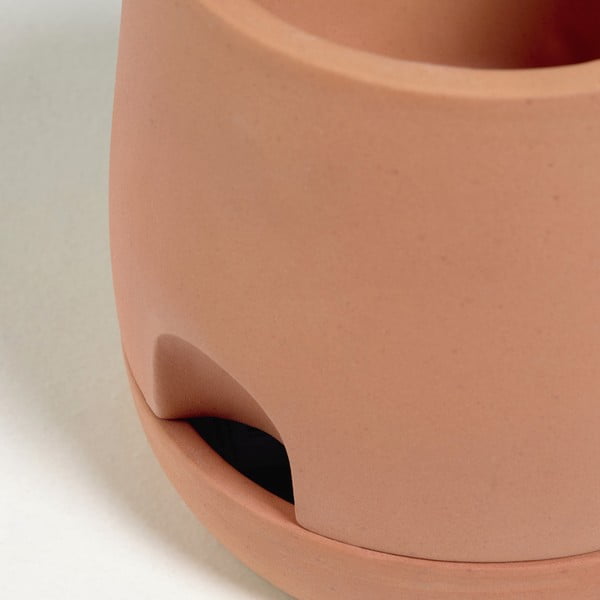 Terrakotast isevoolav istutusanum koos kausiga Lelis, kõrgus 26 cm Luigina - Kave Home-image-2