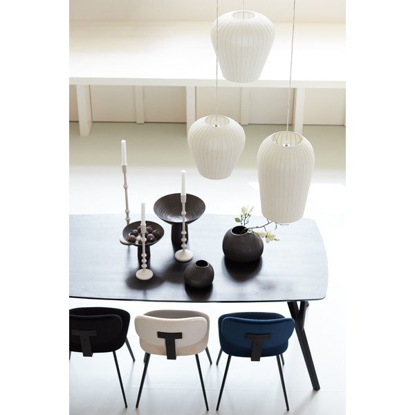 Must söögilaud akaatsiaplaadiga 100x220 cm Quenza - Light & Living-image-4