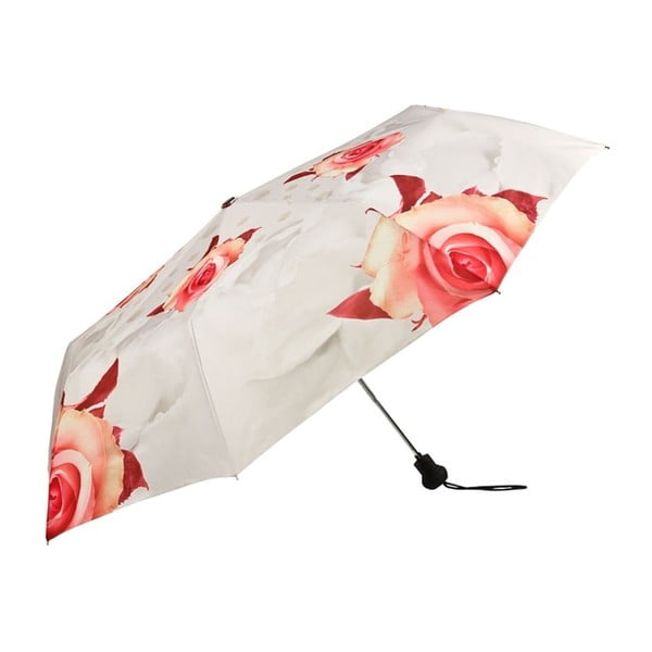 Skládací deštník Von Lilienfeld Rose Creme, ø 90 cm
