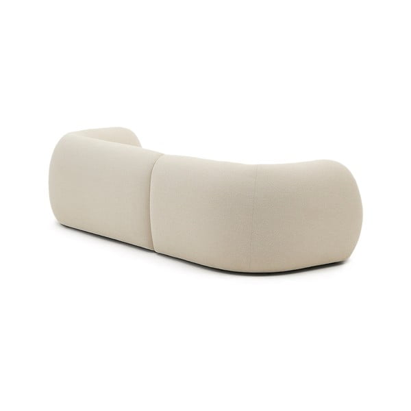 Kreem šenillist nurgadiivan (parem nurk) Martina - Kave Home-image-4