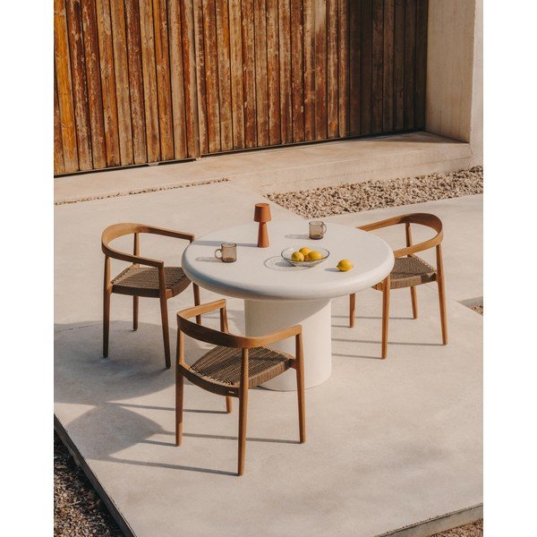 Ümmargune aia söögilaud ø 140 cm Addaia - Kave Home-image-1