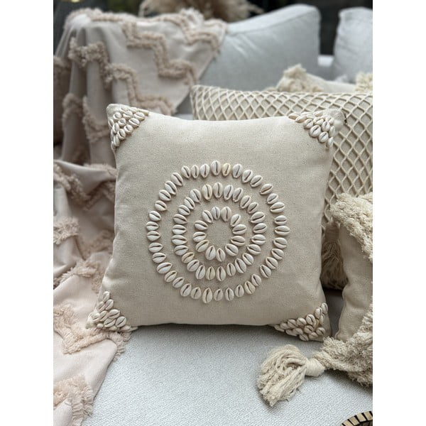 Puuvillane padjakate 43x43 cm Seashells - Mioli Decor-image-1