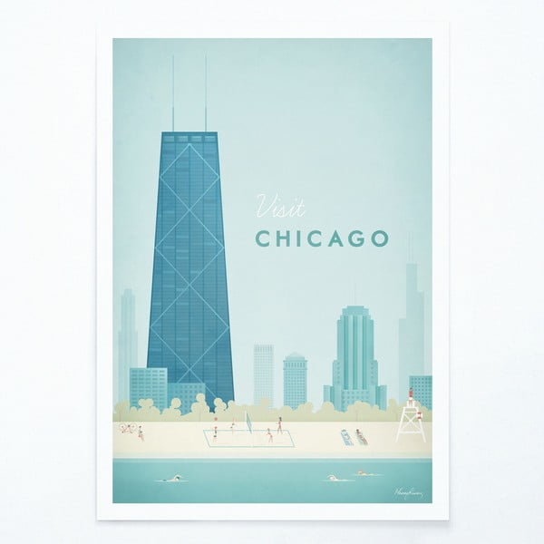 Plakat , A2 Chicago - Travelposter