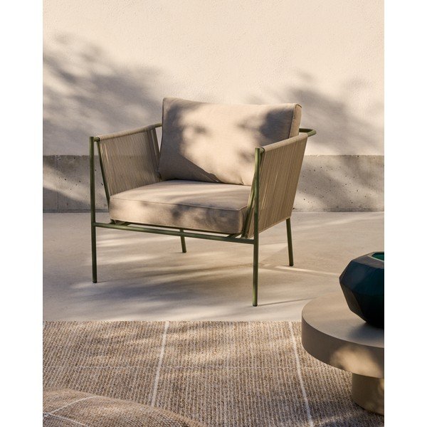 Roheline/beež metallist aiatool Zivia - Kave Home-image-1