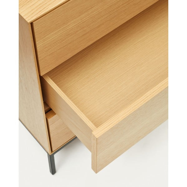 Tammedekooriga madal kummut 110x75 cm Vedrana - Kave Home-image-4