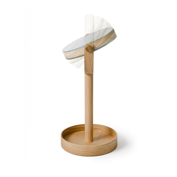 Suurendusega puitraamiga kosmeetikapeegel ø 19,5 cm Magnify – Wireworks-image-4