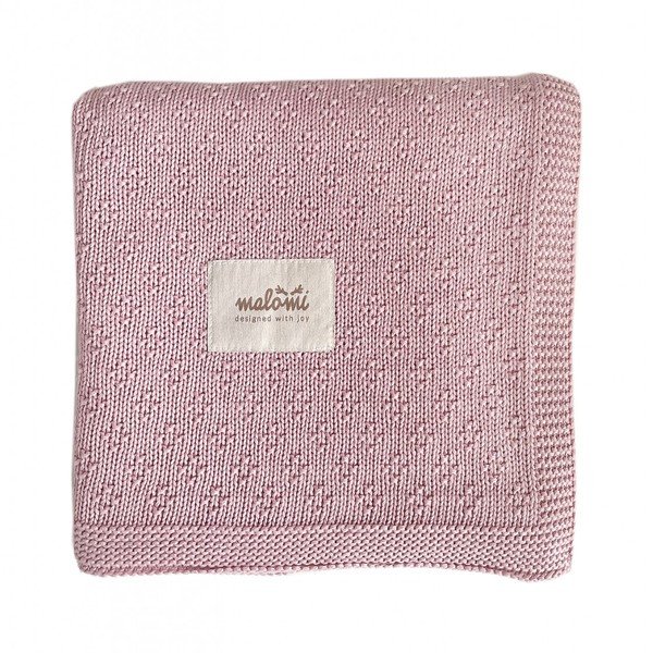 Roosa bambusest beebitekk 80x100 cm - Malomi Kids-image-2