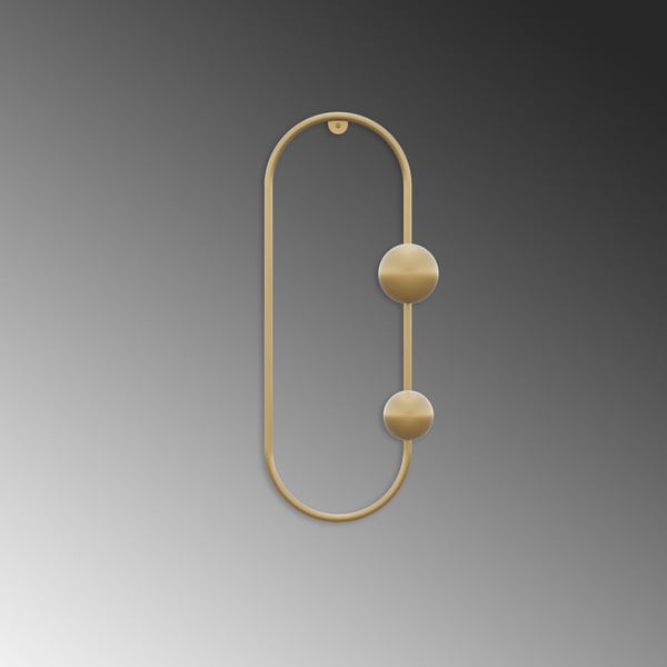 Kuldne metallist seinanagi Dama - Kalune Design-image-4