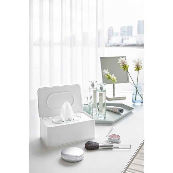 Valge kast märgade salvrätikute jaoks Smart - YAMAZAKI-image-1