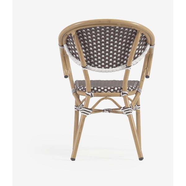 Pruun metallist-plastikust aiatool Marilyn - Kave Home-image-2