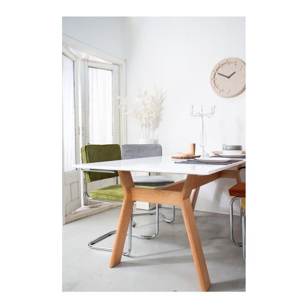 2 musta käetoega tooli Ridge Kink Rib komplekt - Zuiver-image-1