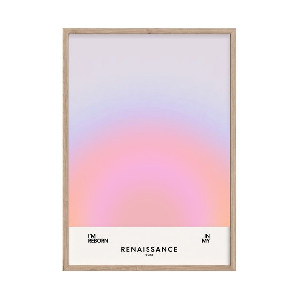 Trükitud pilt raamiga 50x70 cm Soft Nuances - Styler