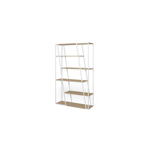 Bílá knihovna TemaHome Albi, výška 197 cm-image-2