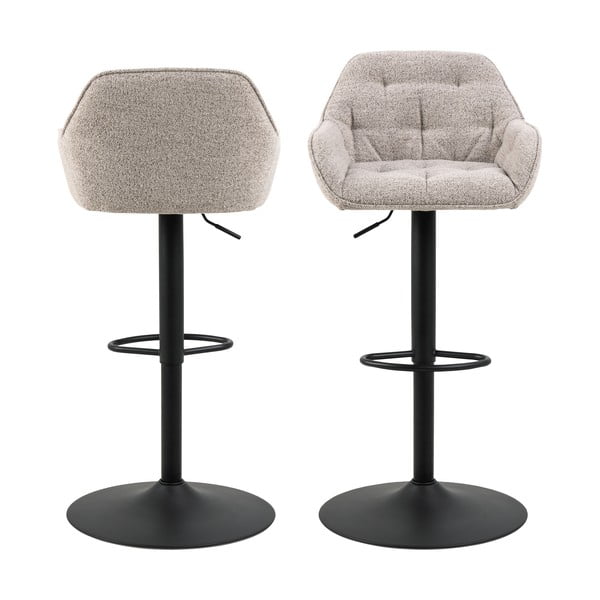 Helehallid pöörlevad baaritoolid 2 tk komplektis  109 cm Brooke - Actona-image-3