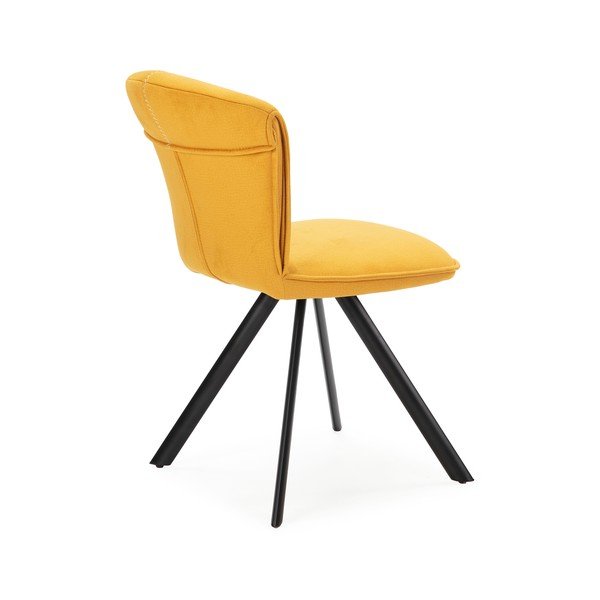 Kollased söögitoolid 2-st komplektis Simbra - Marckeric-image-3