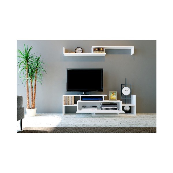 Valge TV-komplekt 154x42x25 cm Dream – Kalune Design-image-3