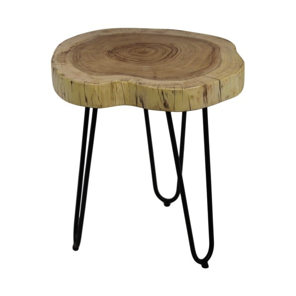 Odkládací stolek z neopracovaného akáciového dřeva HSM collection Live Edge, 43 x 45 cm
