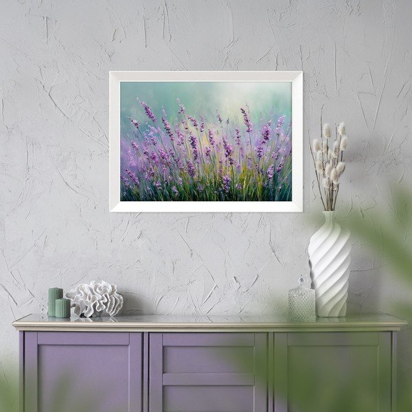 Trükitud pilt raamiga 75x56 cm Lavender - Styler-image-2