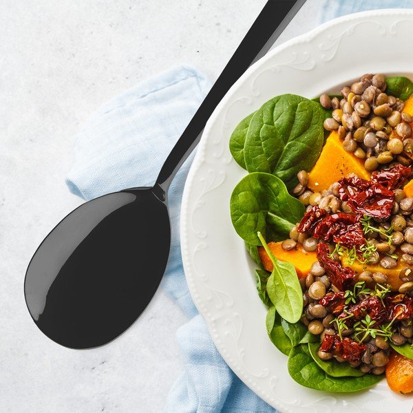 Roostevabast terasest salati söögiriistad Black - Orion-image-1