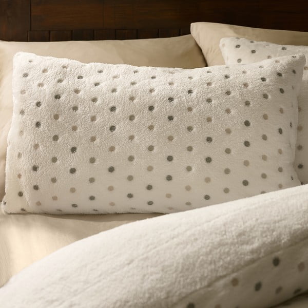 Kreem mikroplüüsist voodipesu üheinimesevoodile 135x200 cm Cosy Spot - Catherine Lansfield-image-2