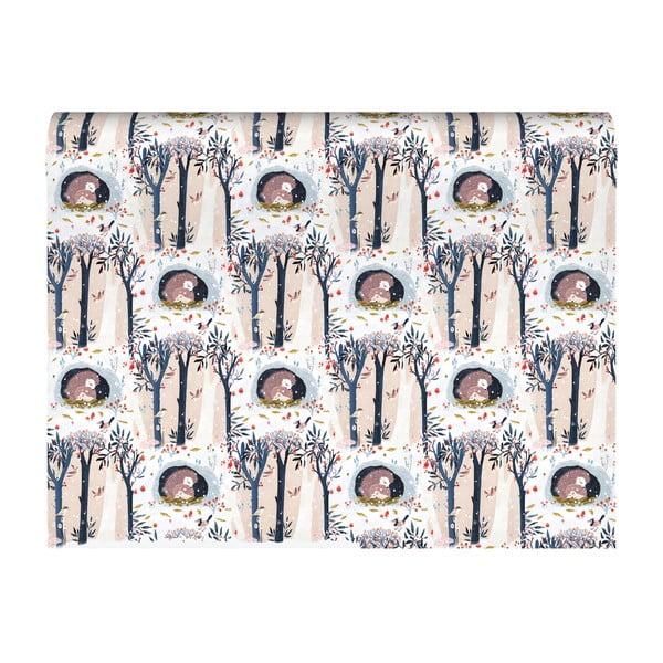 Jõulumotiividega pakkepaberid 5 tk 69,5x48,5 cm komplektis Wild Wood Hideaway - Roger la Borde-image-1