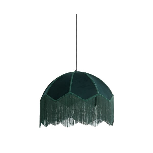 Petrooleumi värvi rippvalgusti tekstiilist varjuga ø 50 cm Malacia - Light & Living-image-2