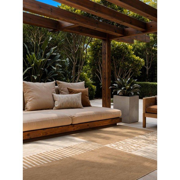 Kreemikas/naturaalne sise- ja välisvaip 120x170 cm Haringey Acacia - Ted Baker-image-1