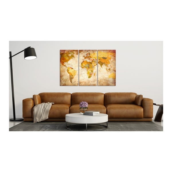 Bimago mitmeosaline maailmakaardiplaat , 120 x 80 cm Antique Travel - Artgeist-image-2